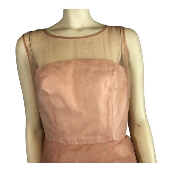 Marc Jacobs fabulous tiered organza sheer sleeveless party dress. size 12 - Picture 8 of 12